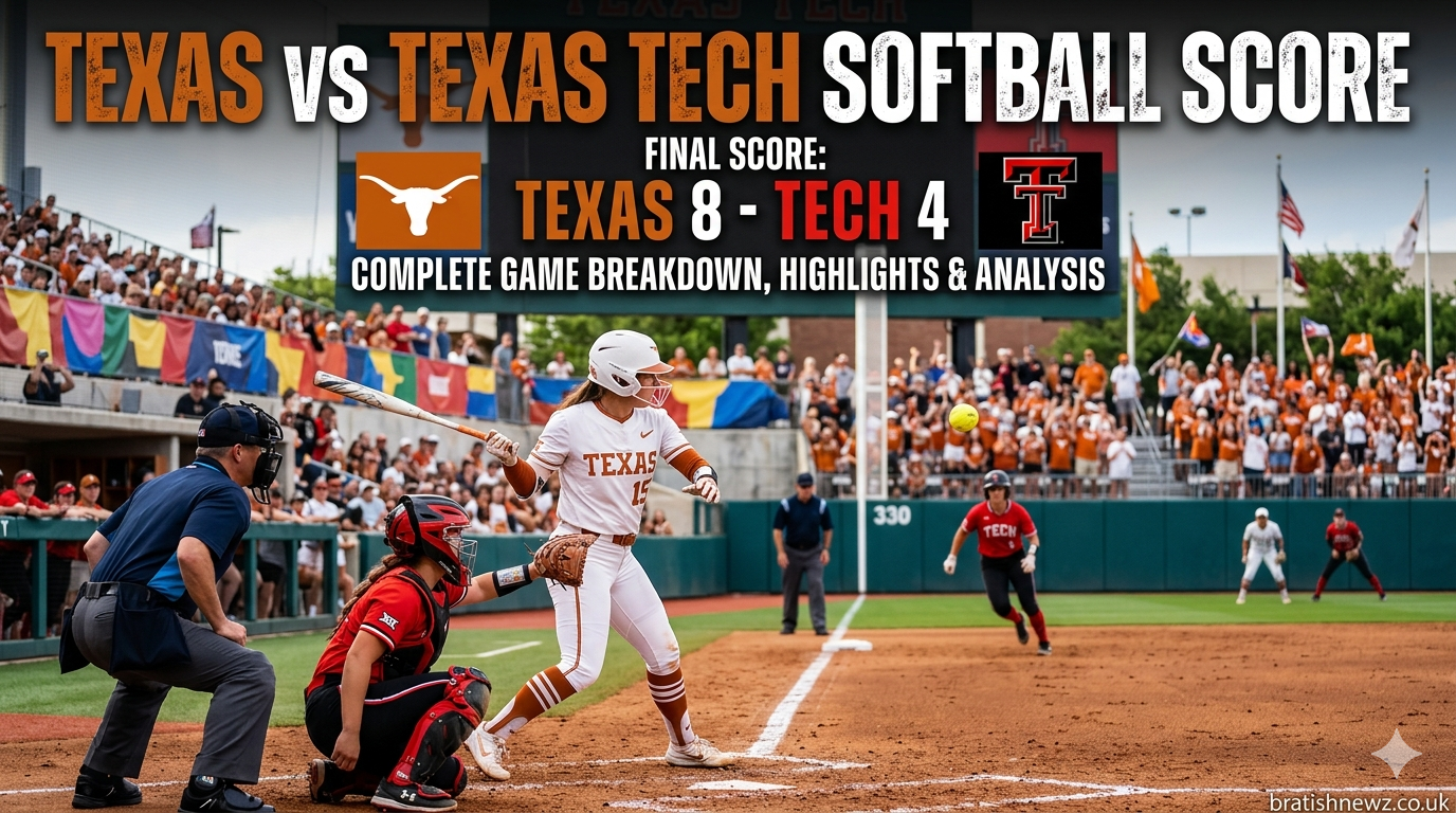 Texas vs Texas Tech Softball Score